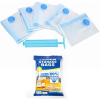 Free Shipping USA FBA DDP Vacuum Compression Storage Bags 8pcs Set Cloths Blankets Coats Vacuum Storage Bags With Hand Pump