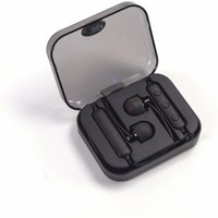 Small mini portable bluetooth wireless headphone with charging box in ear sport earphone
