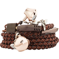 URIZONS Hot sale ORIGINALSUPPLIER spiral cable wristband headphone earphone with Mic for all DC3.5mm Devices mobile accessories