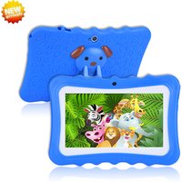 2018 New Arrival Preschool Educational Kids Android Tablet 7'' HD Display with Silicone Protect Case