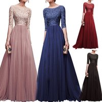 Plus Chiffon Evening Dinner Dress