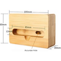 Custom Wood Natural Sound Loud Speaker Phone Holder Stand
