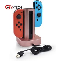 SYYTECH Gamepad Controller 4 in 1 Metal Dock Charging Stand Station Charger for Nintendo Switch