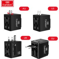 Earldom All In One international universal travel adapter with 2 usb charger