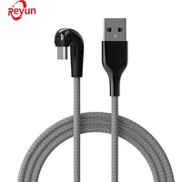 USB Type C Cable 3FT U-Shaped Angle Data Line 180 Degree Fast Charging Cord