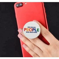 Custom Cell Phone Ring Holder 360 Degree Rotation Light Universal Smartphone Stand Holder Metal Logo Hook For All Smartphone