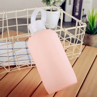 Wholesale BPA Free Eco-friendly 500ml Sports Unbreakable Borosilicate Glass Water Bottle With Silicone Sleeve