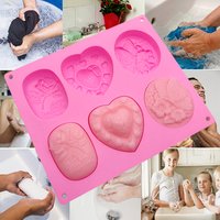 Non stick Silicone Rectangle Loaf Soap Mould Handmade DIY Soaps