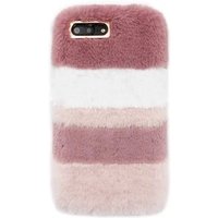 For iPhone 10 fur phone case Fashion Luxury colorful furry phone case plush cover for fur iphone case