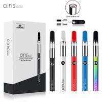 DHL Shipping Vape Vaporizer 510 Thread Battery With Creative QCELL Quartz Coil Build-in Dab Tool Airis Quaser Wax Pen