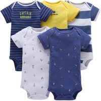 Newborn Baby Cotton Short Sleeve Romper Set