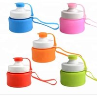 Designed for Travel & Outdoors BPA Free Silicone Foldable Water Bottle