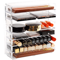 Clear Acrylic Cosmetic Storage Box Lipstick Powder
