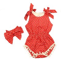 Floral Pompom Tunic Bow Romper