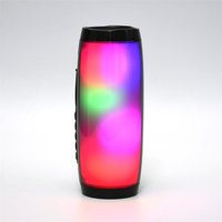 TG157 water proof HIFI Stereo super bass 10W Portable Wireless light flashing LED speaker with FM radio Support SD card AUX