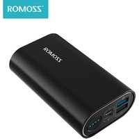 Romoss SE10+ 10000mAh Type C Power Bank 18W PD Quick Charge 3.0 Portable Charger USB C Input / Output Battery Pack For iPhone XS