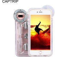 for iPhone X/6/7/8 waterproof case/bag underwater Diving Swimming water-park waterproof case bag touchscreen phone and video
