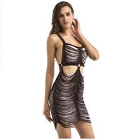 s Tassel Sling Hollow Out Strapless Backless Slim Dress