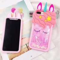 2018 Unicorn Silicone Case For Iphone 6 7 8 Plus 3D Silicone Phone Cover,Unicorn Phone Case