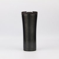 Custom logo Promotional 450ml stainless steel double wall coffee thermos travel thermo cup thermal mug with flip lid