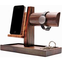Charging Docking Station Watch Stand Wood Charge Dock, Mobile Phone Desk Stand Holder For phone