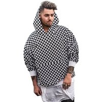 custom FOG color made men stock dropshipping checkboard hoodie