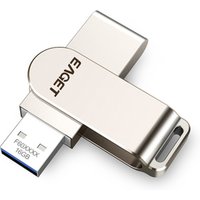 EAGET 16/32/64/128/256GB USB Flash Drive Memory Stick USB3.0 Metal Mini Memory Pendrive External Storage usb flash drive