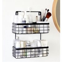 Beautiful Kitchen Wall Rack Bathroom Storage Organizer Modern Design Kitchen Storage Rack Shelves Popular Metal Iron Rack