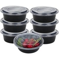 Biodegradable disposable takeout food containers bowl with lid 1000ml plastic container for food packing