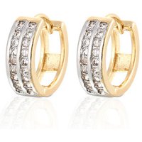 New Arrival Simple Luxury Fashion 18K White Gold Plated Synthetic CZ Hoops Earrings Women