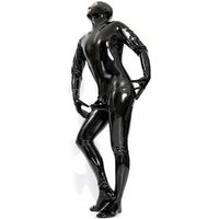 Sexy Fetish Latex Catsuit Bodysuit Penis Cover
