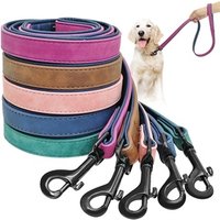 Berry 2019 Innovative Padded Retractable PU Leather Pet Dog Leash