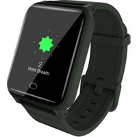 2019 men smart portable OEM Breathing Training Bracelet 1.3 inch TFT smart watch trainer smart fitness