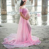 Off Shoulder Cotton Maternity Dress Photography