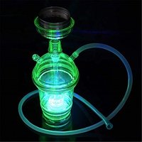 Portable LED Plastic Cup Hookah Set