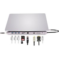 4K Type c 3.0 USB HUB to VGA DP RJ45 universal Laptop Docking Station
