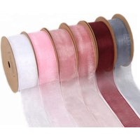 Solid Sheer Organza Ribbon 25mm