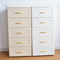 5 Tier Large Plastic Storage Drawers