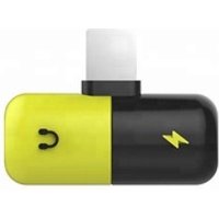 Hot selling Rubber Mini Capsule Audio and Charge Adapter for iPhone X/XS MAX/XR