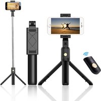 Selfie sticks tripod with Bluetooth and remote light manufacture in china k07
