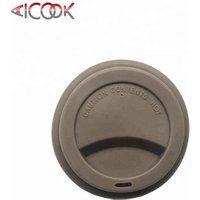 Universal reusable silicone coffee cup lids