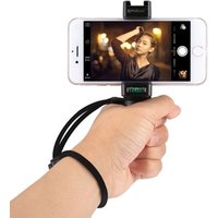 PULUZ Handheld Grip Rig Mobile Phones Stabilizer ABS Tripod Adapter Mount Gimbal Stabilizer with Cold Shoe Base & Wrist Strap