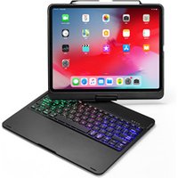 2018 new hot selling wireless bluetooth 360 rotating tablet keyboard case for ipad pro 12.9