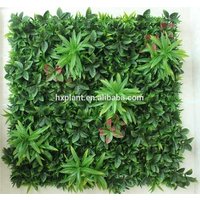 Evergreen plants grass wall ecofriendly artificial vertical green wall