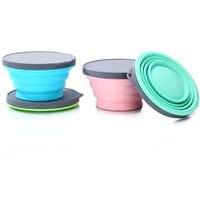 Silicone Collapsible Bowl Lid Travel Camping