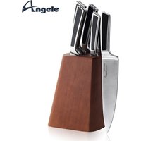 5 pieces Japanese Kitchen Knife Set with Wood Block