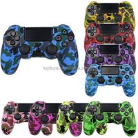 Camouflage Camo Protective Cover Silicone Case For Playstation 4 PS4 Pro PS4 Slim Controller