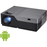 AUN Android Full HD Projector, 1920x1080P Resolution. M18 Cheep 3D Home Theater support 4K Projector office. VGA, USB