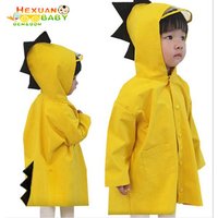 Wholesale PVC Waterproof Children Raincoat,Cheap Kids Raincoat,Yellow Raincoat for Kids