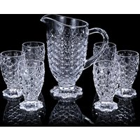Glass Water Jug Cup Set